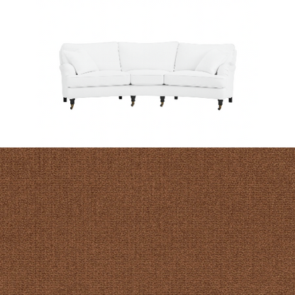 Klädsel till soffa Englesson Howard 3.5-sits medium svängd Tyg Azalea