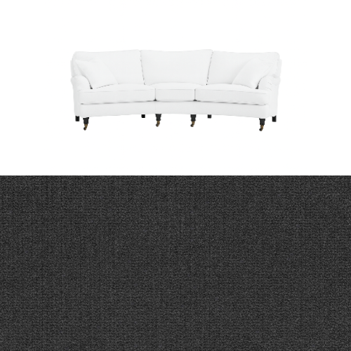 Klädsel till soffa Englesson Howard 3.5-sits medium svängd Tyg Azalea