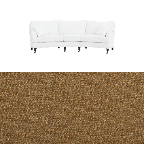 Klädsel till soffa Englesson Howard 3.5-sits medium svängd Tyg Azura