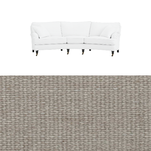 Klädsel till soffa Englesson Howard 3.5-sits medium svängd Tyg Creta