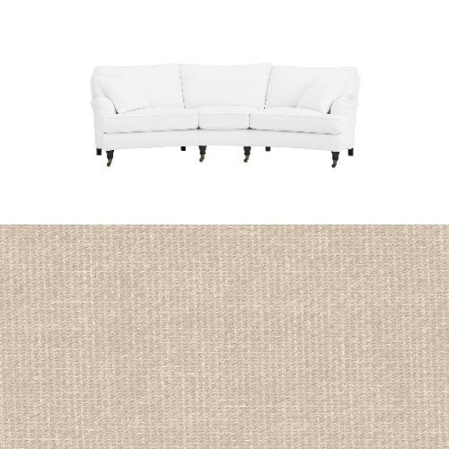 Klädsel till soffa Englesson Howard 3.5-sits medium svängd Tyg Grit
