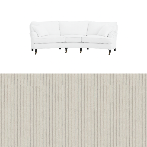 Klädsel till soffa Englesson Howard 3.5-sits medium svängd Tyg Pindrive