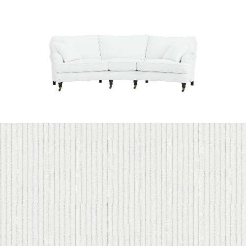 Klädsel till soffa Englesson Howard 3.5-sits medium svängd Tyg Pindrive