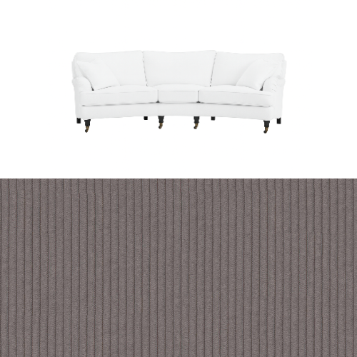 Klädsel till soffa Englesson Howard 3.5-sits medium svängd Tyg Pindrive