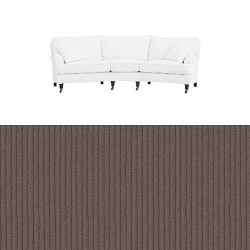 Klädsel till soffa Englesson Howard 3.5-sits medium svängd Tyg Pindrive