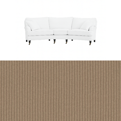 Klädsel till soffa Englesson Howard 3.5-sits medium svängd Tyg Pindrive