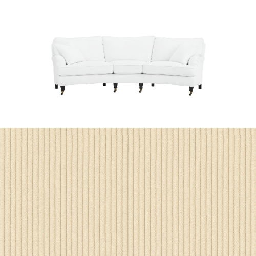 Klädsel till soffa Englesson Howard 3.5-sits medium svängd Tyg Pindrive