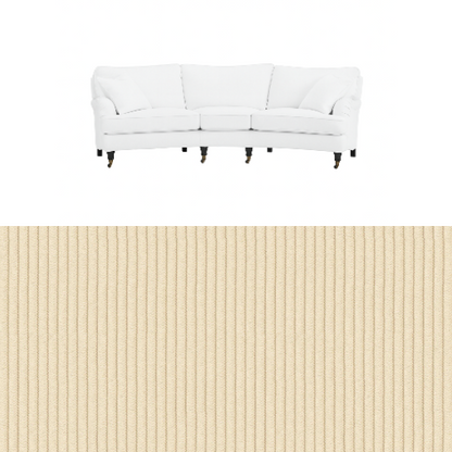 Klädsel till soffa Englesson Howard 3.5-sits medium svängd Tyg Pindrive