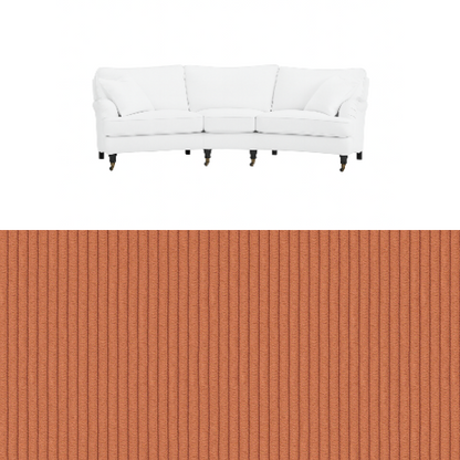 Klädsel till soffa Englesson Howard 3.5-sits medium svängd Tyg Pindrive