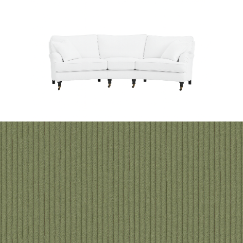 Klädsel till soffa Englesson Howard 3.5-sits medium svängd Tyg Pindrive