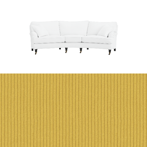 Klädsel till soffa Englesson Howard 3.5-sits medium svängd Tyg Pindrive