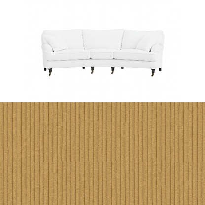 Klädsel till soffa Englesson Howard 3.5-sits medium svängd Tyg Pindrive