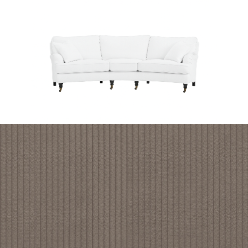 Klädsel till soffa Englesson Howard 3.5-sits medium svängd Tyg Tariro