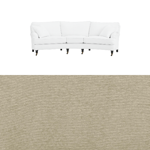 Klädsel till soffa Englesson Howard 3.5-sits medium svängd Tyg Vesper