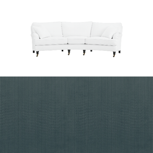 Klädsel till soffa Englesson Howard 3.5-sits svängd Tyg Arrow