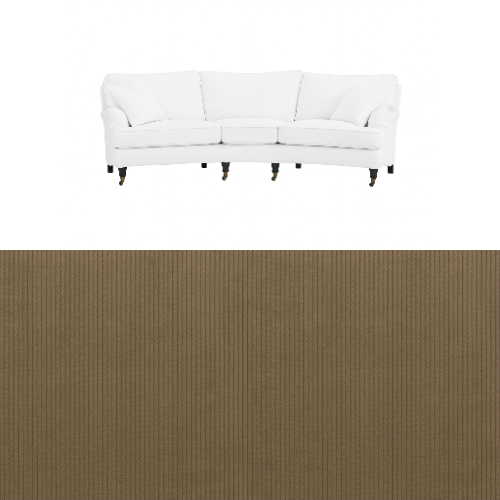 Klädsel till soffa Englesson Howard 3.5-sits svängd Tyg Arrow