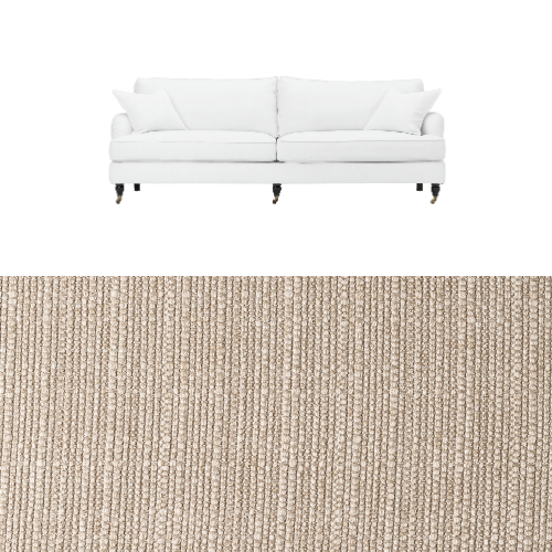 Klädsel till soffa Englesson Howard 3-sits medium rak Tyg Madeira