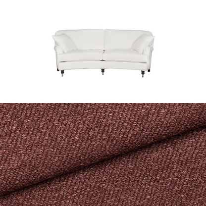 Klädsel till soffa Englesson Howard 3-sits medium svängd Tyg Angola bouclé