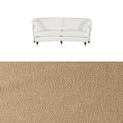 Klädsel till soffa Englesson Howard 3-sits medium svängd Tyg Apollo