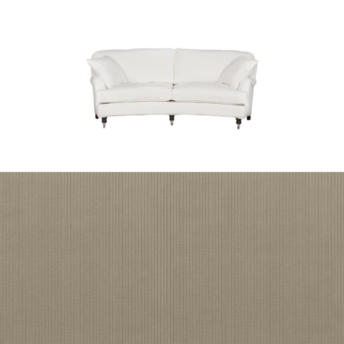 Klädsel till soffa Englesson Howard 3-sits medium svängd Tyg Arrow