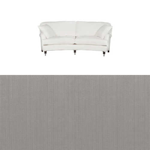 Klädsel till soffa Englesson Howard 3-sits medium svängd Tyg Arrow