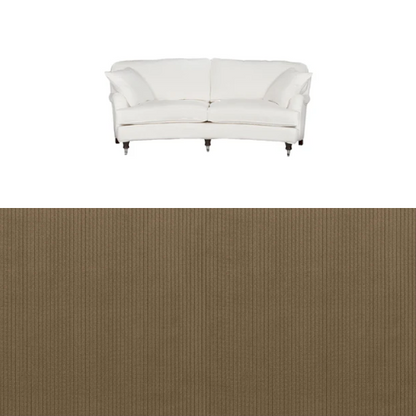 Klädsel till soffa Englesson Howard 3-sits medium svängd Tyg Arrow