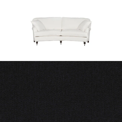 Klädsel till soffa Englesson Howard 3-sits medium svängd Tyg Azalea