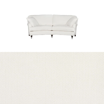 Klädsel till soffa Englesson Howard 3-sits medium svängd Tyg Azalea