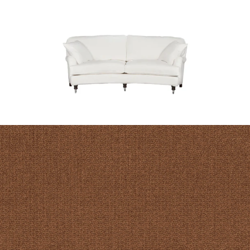 Klädsel till soffa Englesson Howard 3-sits medium svängd Tyg Azalea