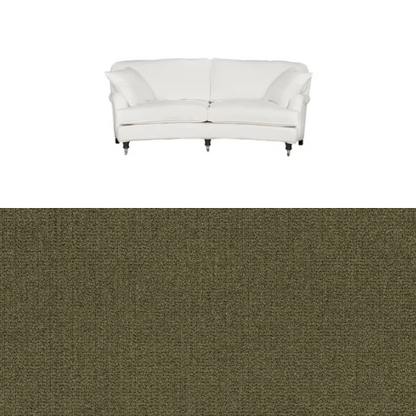Klädsel till soffa Englesson Howard 3-sits medium svängd Tyg Azalea