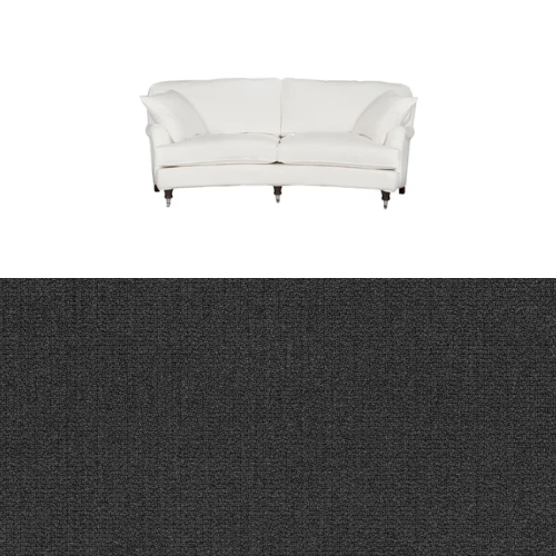 Klädsel till soffa Englesson Howard 3-sits medium svängd Tyg Azalea