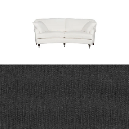 Klädsel till soffa Englesson Howard 3-sits medium svängd Tyg Azalea