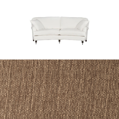 Klädsel till soffa Englesson Howard 3-sits medium svängd Tyg Madeira