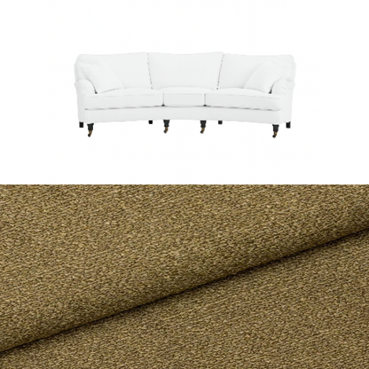 Klädsel till soffa Englesson Howard 3.5-sits medium svängd Tyg Angola bouclé