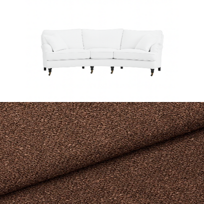 Klädsel till soffa Englesson Howard 3.5-sits medium svängd Tyg Angola bouclé
