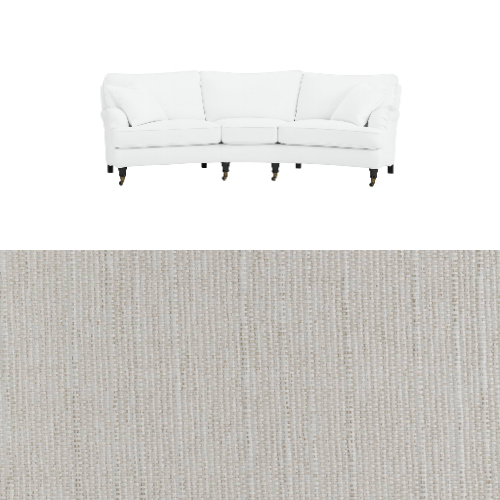 Klädsel till soffa Englesson Howard 3.5-sits medium svängd Tyg Babel