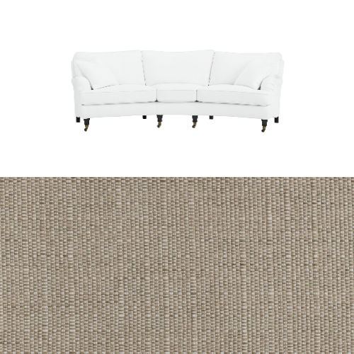 Klädsel till soffa Englesson Howard 3.5-sits medium svängd Tyg Babel