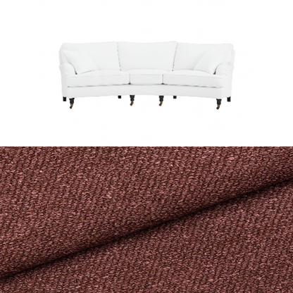 Klädsel till soffa Englesson Howard 3.5-sits svängd Tyg Angola bouclé