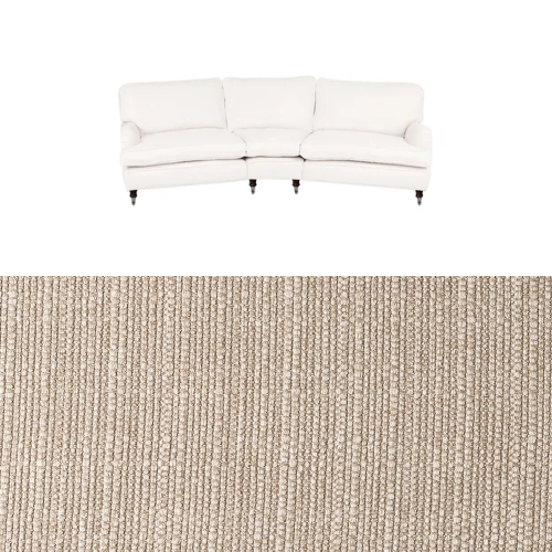 Klädsel till soffa Englesson Howard 4-sits svängd Tyg Madeira