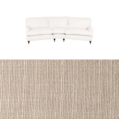 Klädsel till soffa Englesson Howard 4-sits svängd Tyg Madeira