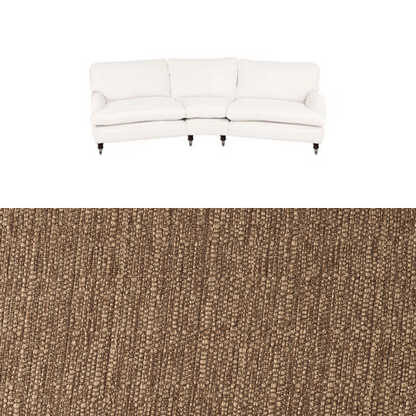 Klädsel till soffa Englesson Howard 4-sits svängd Tyg Madeira