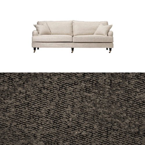 Klädsel till soffa Englesson Howard 3.5-sits medium rak Tyg Ascot bouclé