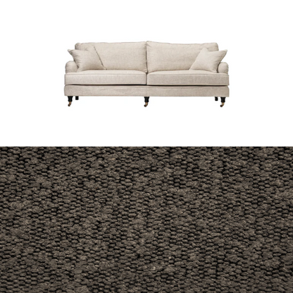Klädsel till soffa Englesson Howard 3.5-sits medium rak Tyg Ascot bouclé