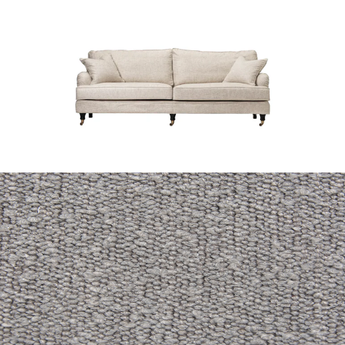 Klädsel till soffa Englesson Howard 3.5-sits medium rak Tyg Ascot bouclé