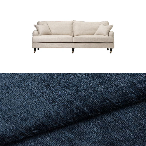 Klädsel till soffa Englesson Howard 3-sits medium rak Tyg Lemma Chenille