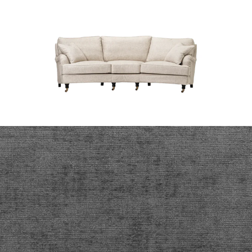 Klädsel till soffa Englesson Howard 3.5-sits medium svängd Tyg Belfast