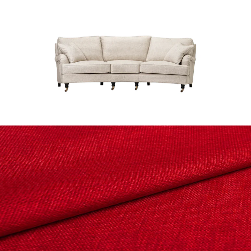 Klädsel till soffa Englesson Howard 3,5-sits medium svängd Tyg Lido