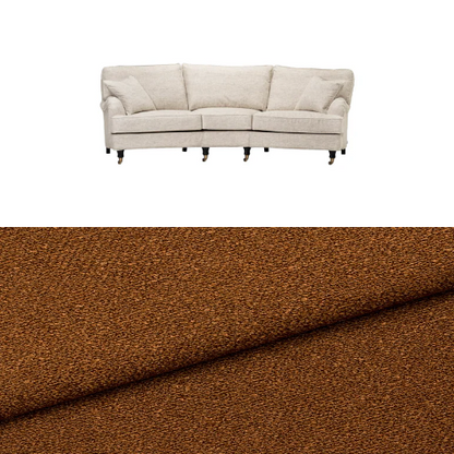 Klädsel till soffa Englesson Howard 3.5-sits svängd Tyg Angola bouclé