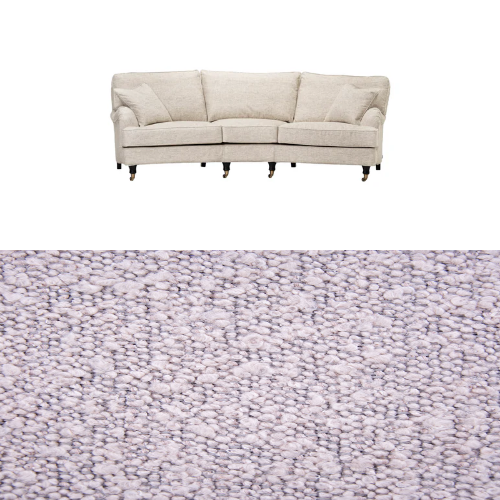 Klädsel till soffa Englesson Howard 3.5-sits svängd Tyg Ascot bouclé