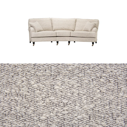 Klädsel till soffa Englesson Howard 3.5-sits svängd Tyg Ascot bouclé